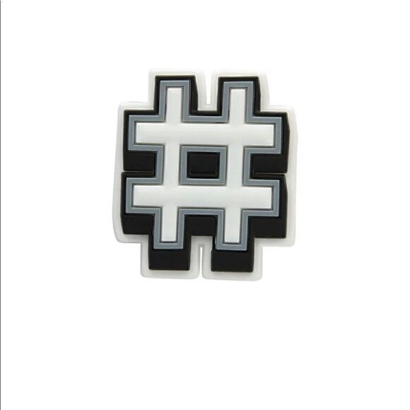 Jibbitz Hashtag Charm for CROCS - Official Jibbitz! - Picture 1 of 3